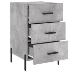 Berkfield Home Bedside Cabinet Concrete Grey 40x40x66 cm Engineered Wood - Size: 40 x 40 x 66 cm - thumbnail 7