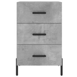 Berkfield Home Bedside Cabinet Concrete Grey 40x40x66 cm Engineered Wood - Size: 40 x 40 x 66 cm - thumbnail 5