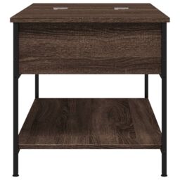Berkfield Home Coffee Table Brown Oak 100x50x50 cm Engineered Wood & Metal - Size: 100 x 50 x 50 cm - thumbnail 6