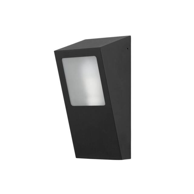 Netlighting Nika Outdoor Flush Wall Lamp Black Tinted IP44 - image 1