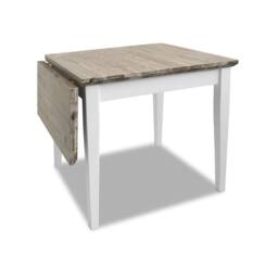 Statement Furniture Florence Square Extendable Kitchen Dining Table in White - thumbnail 2