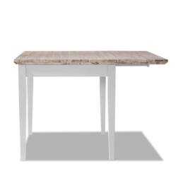 Statement Furniture Florence Square Extendable Kitchen Dining Table in White - thumbnail 4
