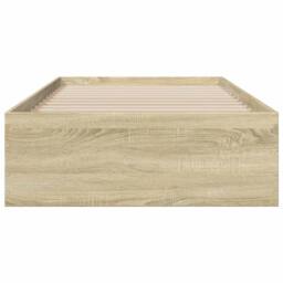 Berkfield Home Modern Bed Frame with Drawers without Mattress Sonoma Oak 100x200 cm in Light Tan - thumbnail 4