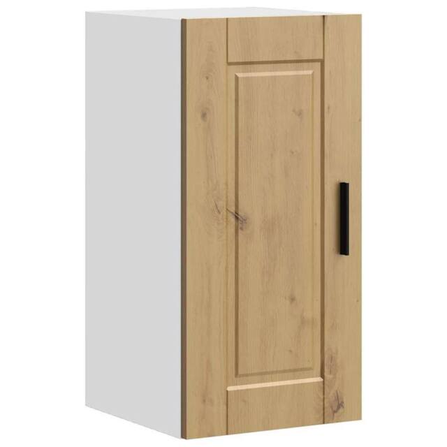 Berkfield Home Kitchen Wall Cabinet¬†Porto Artisan Oak Engineered Wood in Brown - image 1