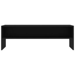 Berkfield Home TV Cabinet Black 120x40x40 cm Engineered Wood - Size: 120 x 40 x 40 cm - thumbnail 4