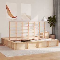Berkfield Home with Storage Manual Brown 200 x 200 cm Pine wood - thumbnail 4