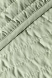 Bianca 'Quilted Lines' Bedspread in Green - thumbnail 2