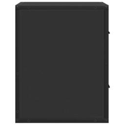 Berkfield Home Wall-mounted Bedside Cabinets 2 pcs Black 40x31x39.5 cm - thumbnail 7