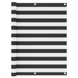 Berkfield Home Balcony Screen Anthracite & White 120x600 cm Oxford Fabric - thumbnail 1