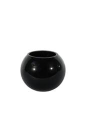 KDMD Black Gloss Bubble Ball Glass Vase 10cm - thumbnail 1