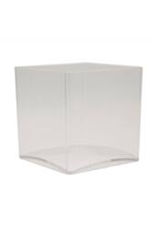 KDMD Square Acrylic Vase 12cm 3 Pack in Clear - thumbnail 2