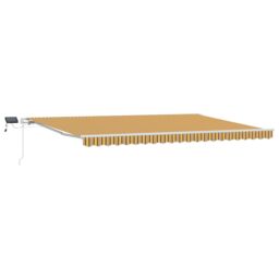 Berkfield Home Manual Retractable Awning with LED Multicolour Stripe 500x300 cm - thumbnail 2