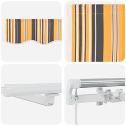 Berkfield Home Manual Retractable Awning with LED Multicolour Stripe 500x300 cm - thumbnail 9