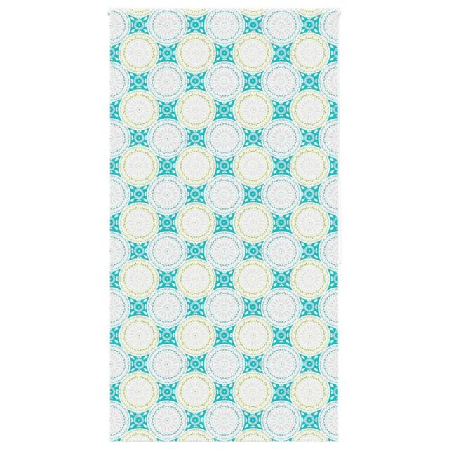 Berkfield Home Shower Roller Blind 130x240 cm Fabric Width 126 cm in Blue - image 1