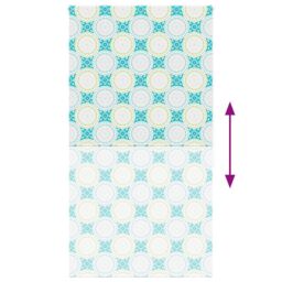 Berkfield Home Shower Roller Blind 130x240 cm Fabric Width 126 cm in Blue - thumbnail 5