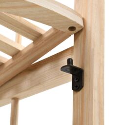 Berkfield Home Corner Shelf Cedar Wood 27x27x110 cm in Beige - Size: 27 x 27 x 110 cm - thumbnail 5