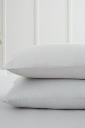 Bianca '200 Thread Count Cotton Percale' Standard Pillowcase Pair in Grey - thumbnail 2