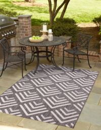 Rugstyle Summer Breeze Outdoor Rug in Grey - Size: 150 cm x 200 cm - thumbnail 1