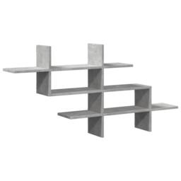 Berkfield Home Wall Shelf Concrete Grey 124.5x18x60.5 cm Engineered Wood - thumbnail 3