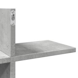 Berkfield Home Wall Shelf Concrete Grey 124.5x18x60.5 cm Engineered Wood - thumbnail 8