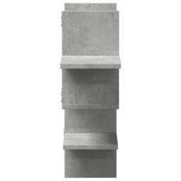 Berkfield Home Wall Shelf Concrete Grey 124.5x18x60.5 cm Engineered Wood - thumbnail 5
