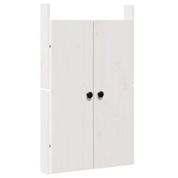 Berkfield Home Outdoor Kitchen Doors 2 pcs White 50x9x82 cm Solid Wood Pine - Size: 50 x 9 x 82 cm - thumbnail 4