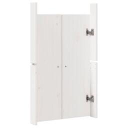 Berkfield Home Outdoor Kitchen Doors 2 pcs White 50x9x82 cm Solid Wood Pine - Size: 50 x 9 x 82 cm - thumbnail 7
