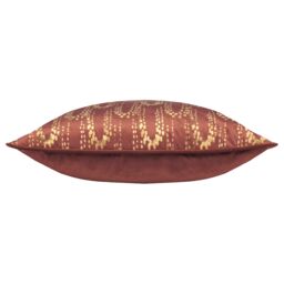 Furn Wisteria Printed Velvet Cushion in Light Brown - Size: 50 cm x 50 cm - thumbnail 3