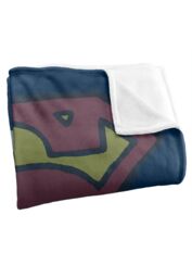 Warner Brothers Superman Logo Officially Licensed Silky Touch Super Soft Throw Blanket 152 x 127 cm in White - thumbnail 3
