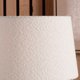 Ruma White Boucle Tapered Cylinder Shade for Table Lamps - Size: 12 inches - thumbnail 2