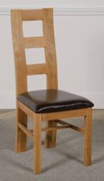 Thats Furniture Yale Solid Oak Dining Chairs for Dining Room or Kitchen in Brown - thumbnail 1