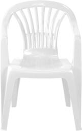 simpa Solana Plastic Patio & Garden Chairs - Set of 4 in White - thumbnail 2