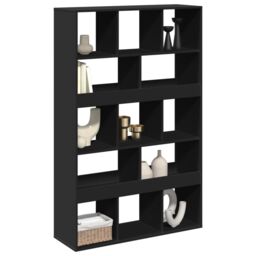 Berkfield Home Room Divider Black 100x33x156.5 cm Engineered Wood - thumbnail 3