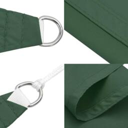 Berkfield Home Sun Shade Sail Dark Green 7x5x5 m 100% Polyester Oxford - thumbnail 6