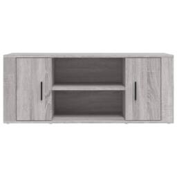 Berkfield Home TV Cabinet Grey Sonoma 100x35x40 cm Engineered Wood - Size: 100 x 35 x 40 cm - thumbnail 5