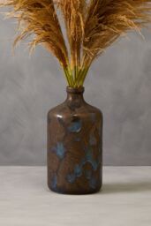 Orsina Brown Bottle Vase, Boho Chic Decorative Vase, Modern & Contemporary Stoneware Tall Vase, Large Vase Decor - thumbnail 2