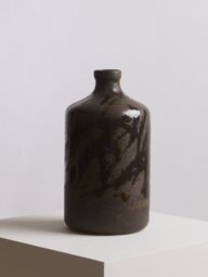 Orsina Brown Bottle Vase, Boho Chic Decorative Vase, Modern & Contemporary Stoneware Tall Vase, Large Vase Decor - thumbnail 4