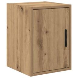 Berkfield Home Garage Wall Cabinet Artisan Oak Engineered Wood in Brown - thumbnail 2