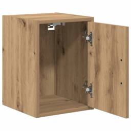 Berkfield Home Garage Wall Cabinet Artisan Oak Engineered Wood in Brown - thumbnail 5