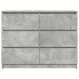 Berkfield Home Sideboard Concrete Grey 100x35x76 cm Engineered Wood - Size: 100 x 35 x 76 cm - thumbnail 6