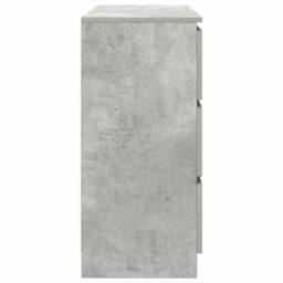 Berkfield Home Sideboard Concrete Grey 100x35x76 cm Engineered Wood - Size: 100 x 35 x 76 cm - thumbnail 7