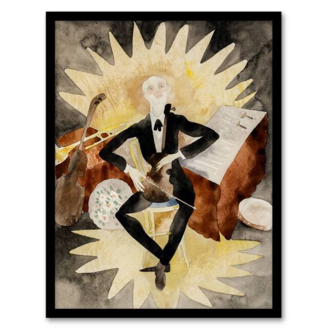 Artery8 String Musician Portrait Charles Demuth Framed Wall Art Print - Size: A4 - image 1