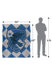 Warner Brothers Harry Potter Ravenclaw Plaid Sigil Blanket 152 x 127 cm in White - thumbnail 5