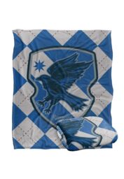 Warner Brothers Harry Potter Ravenclaw Plaid Sigil Blanket 152 x 127 cm in White - thumbnail 2