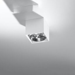 Sollux Lighting Modern Ceiling Lamp 11x12x12cm 1xLight in White - Size: 11 x 12 x 12 cm - thumbnail 2
