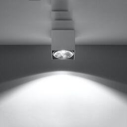 Sollux Lighting Modern Ceiling Lamp 11x12x12cm 1xLight in White - Size: 11 x 12 x 12 cm - thumbnail 3