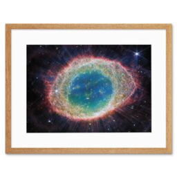Artery8 Wall Art Print NASA James Webb Telescope NIRCam Image of Ring Nebula Planetary Messier 57 Intricate Details of a Dying Star Formation - thumbnail 1