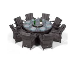 Thats Furniture Arizona Round 8 Seater Rattan Patio Dining Set in Grey - thumbnail 2