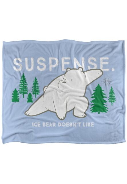 Cartoon Network We Bare Bears Suspense Silky Touch Super Soft Throw Blanket 152 X 127 cm in White - image 1