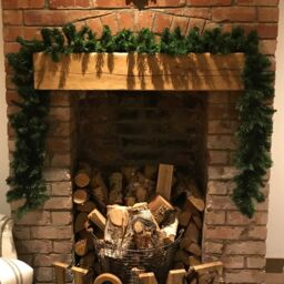 Samuel Alexander 270cm (9ft) Plain Green Colorado Christmas Garland - thumbnail 3